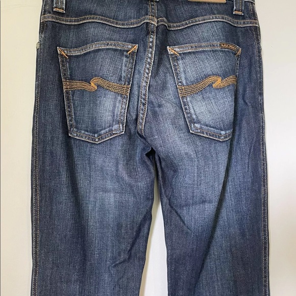 Nudie Jeans Co Slim Jim Mens Jeans Size W30 L32 Straight Blue Denim Cold Denim - Picture 6 of 11
